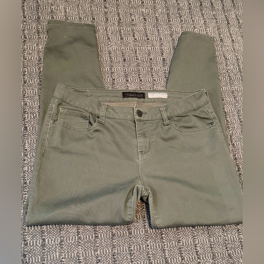 Guc Aéropostale ankle jegging sz 10 regular Green Women’s.